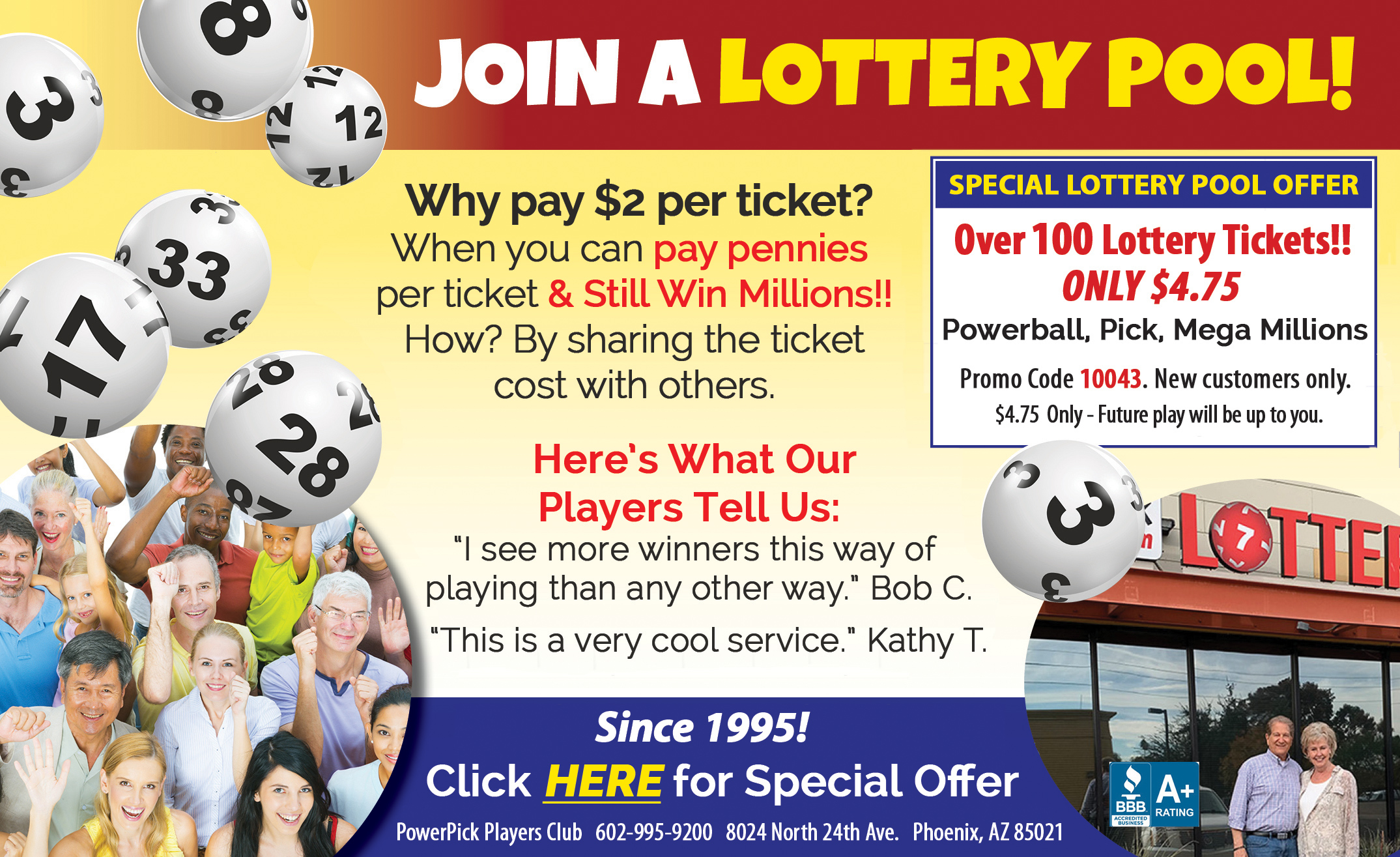 Join a Lottery Pool - Special Offer